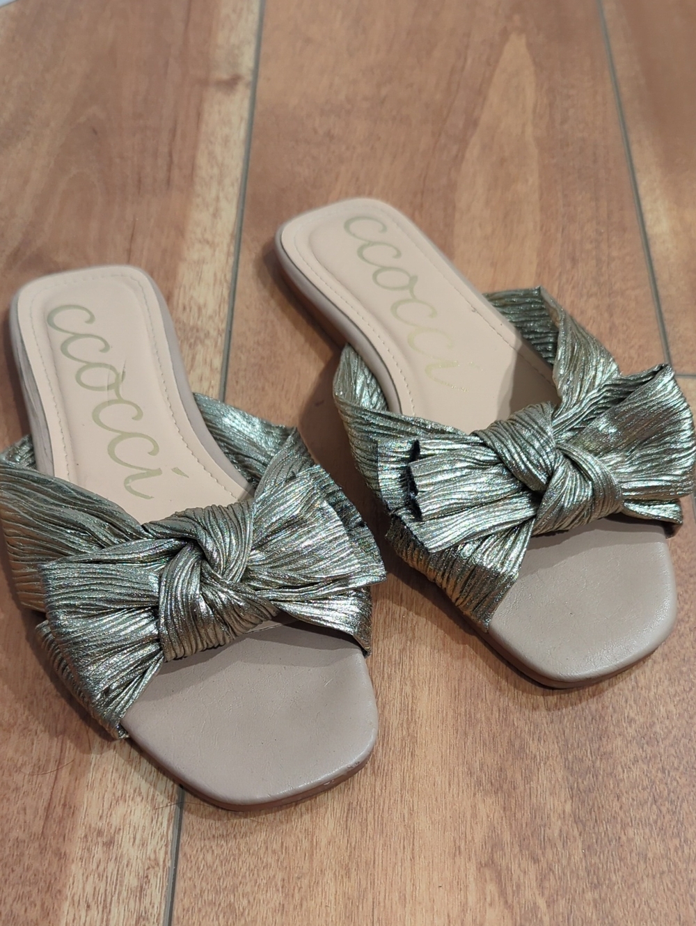 Ccocci Bow Slide Sandals
